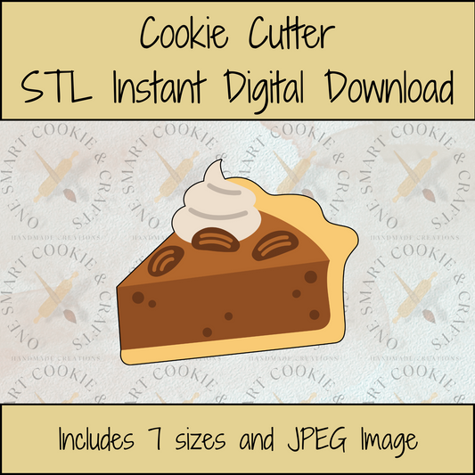 Pie Cookie Cutter STL File