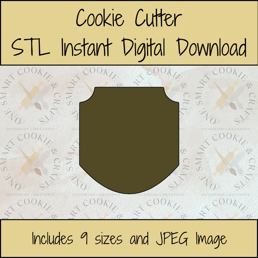 Shield Cookie Cutter STL File