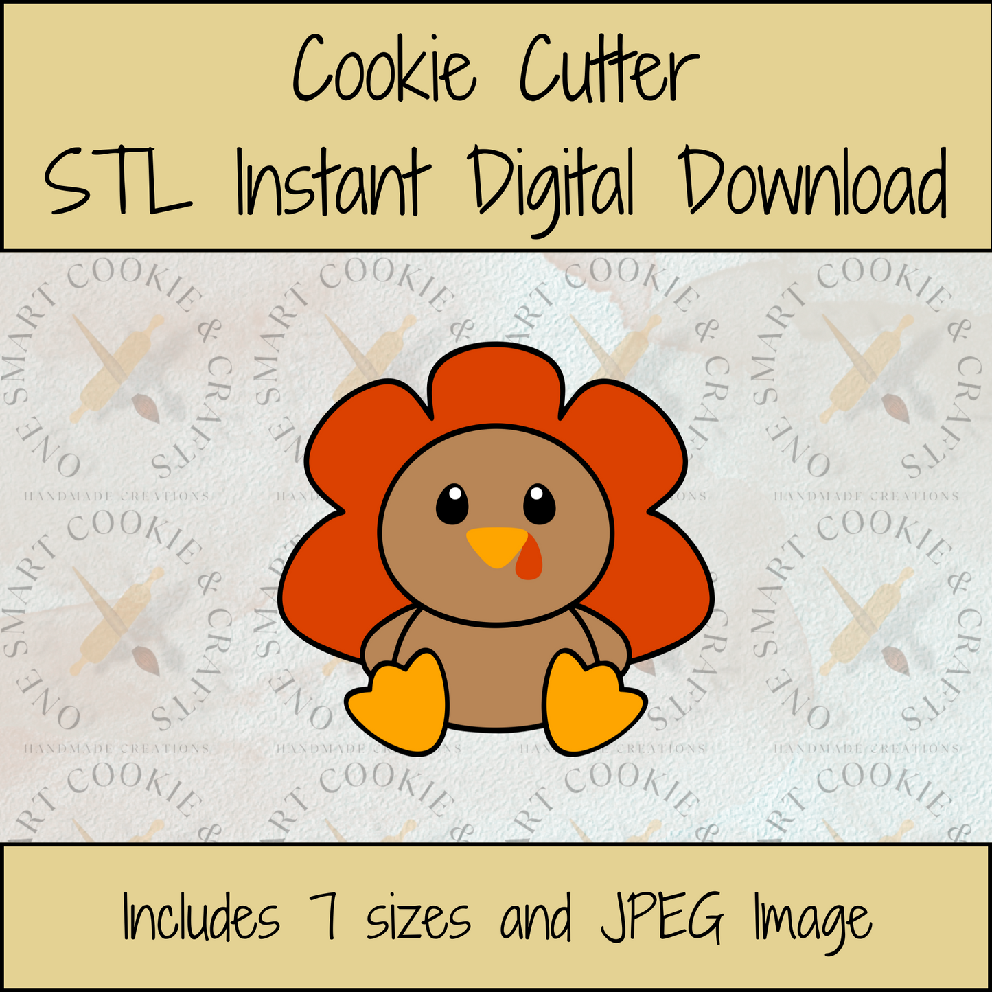 Turkey Cookie Cutter STL File