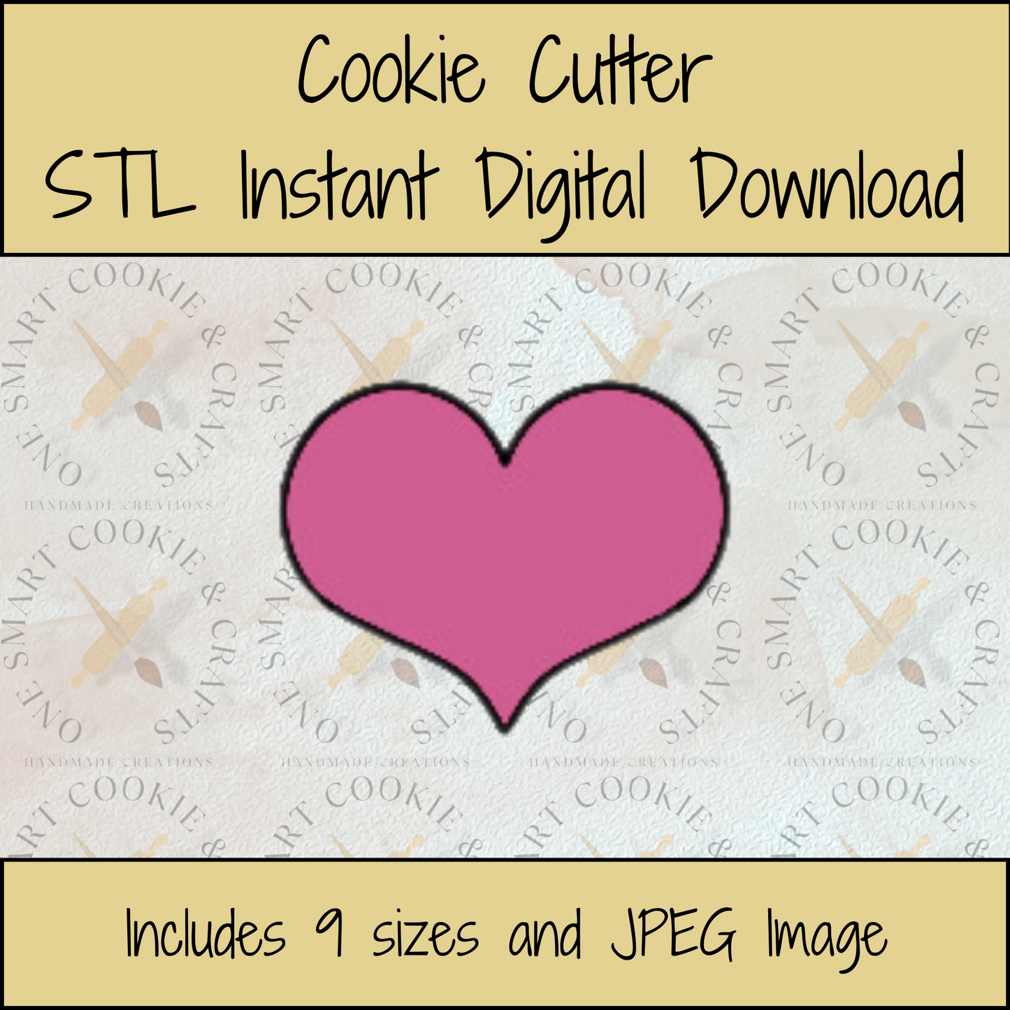 Heart Cookie Cutter STL File