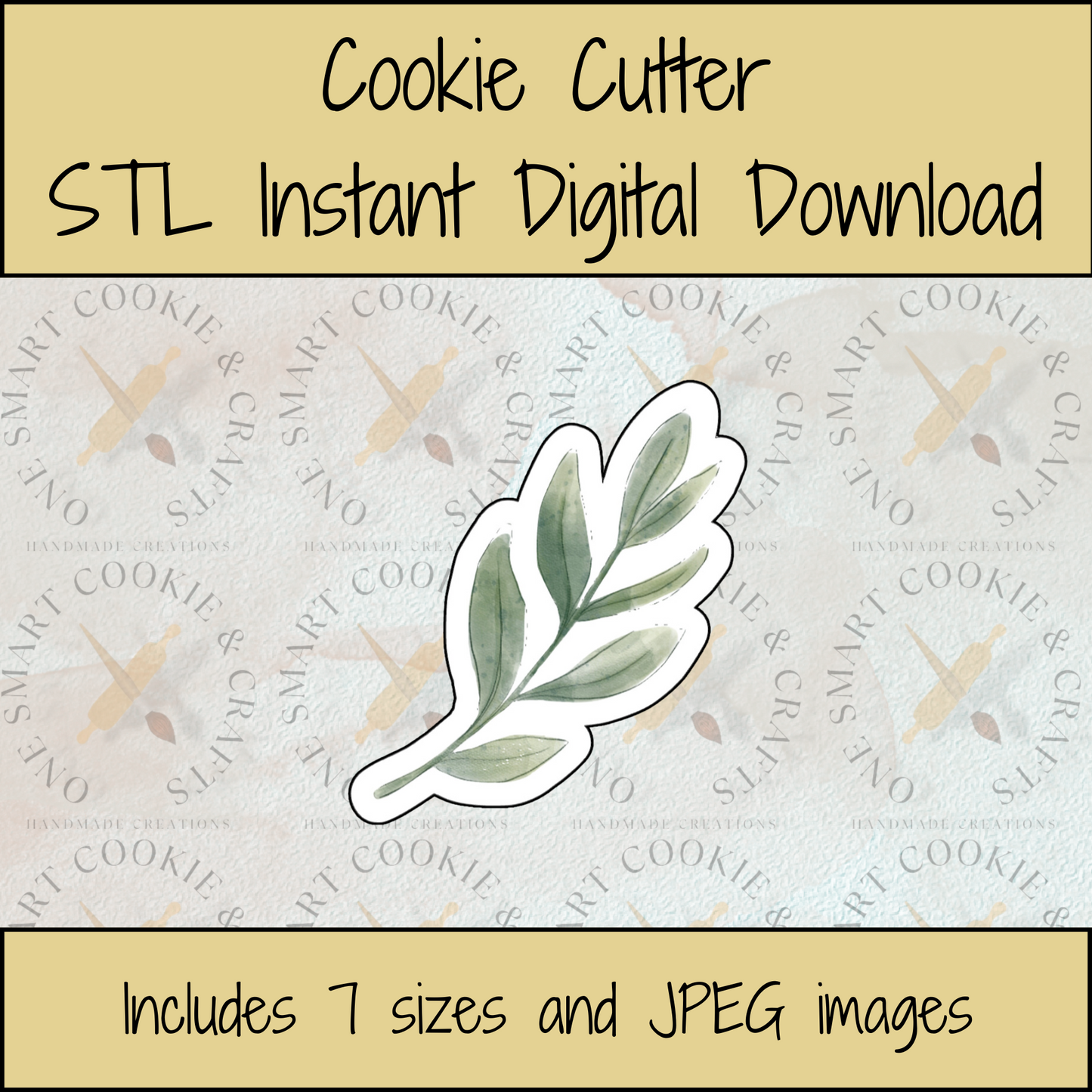 Leaf Cookie Cutter STL File