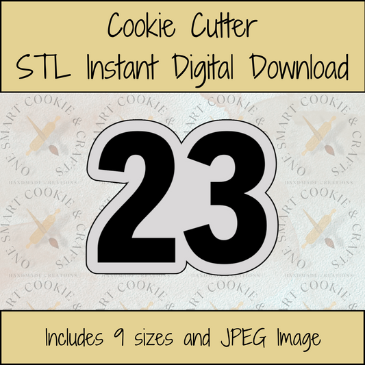 23 Cookie Cutter STL File