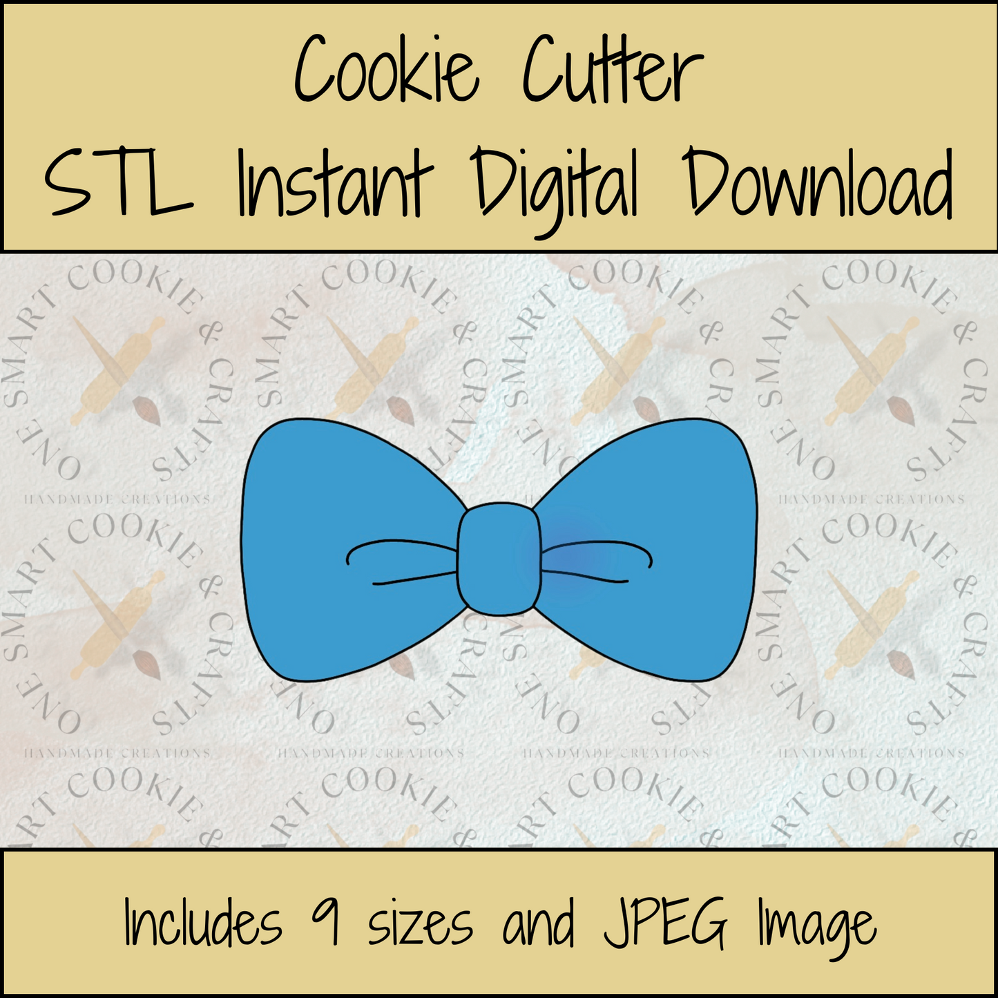 Bow Cookie Cutter STL File