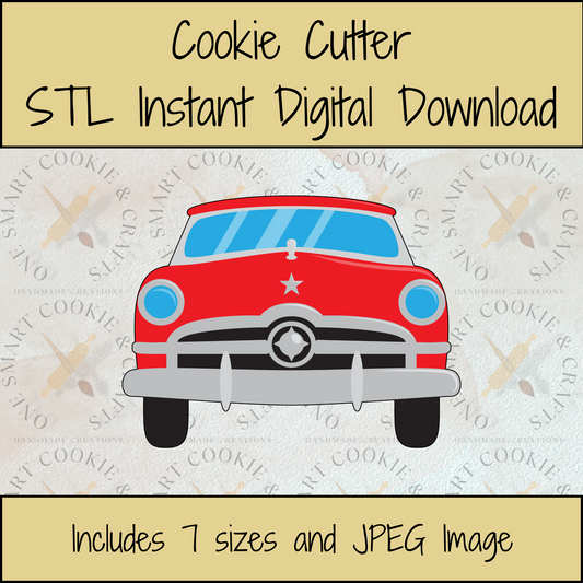 Classic Car Cookie Cutter STL File