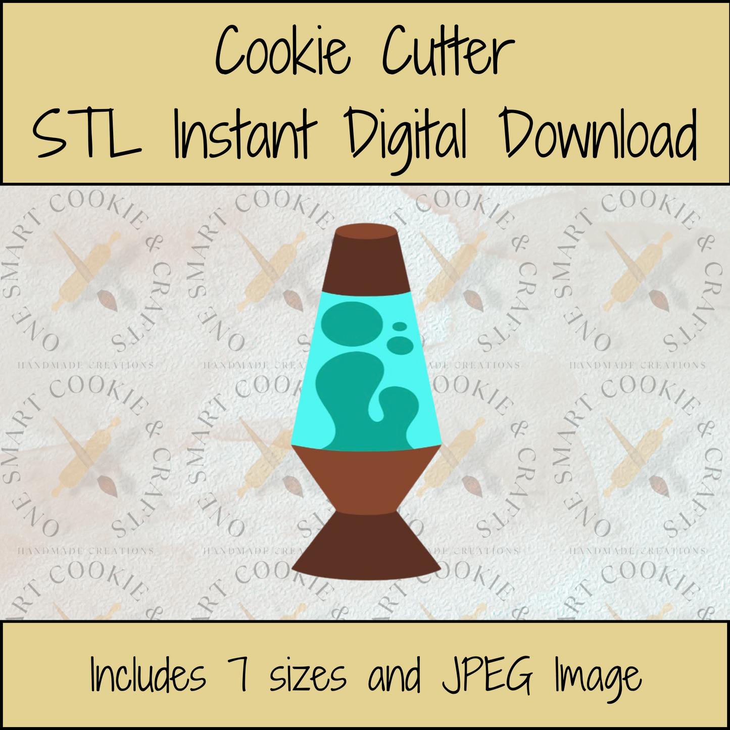 Lava Lamp Cookie Cutter STL File