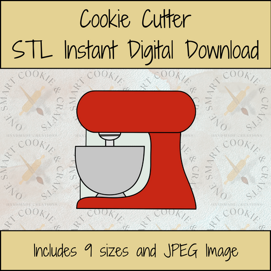 Mixer Cookie Cutter STL File