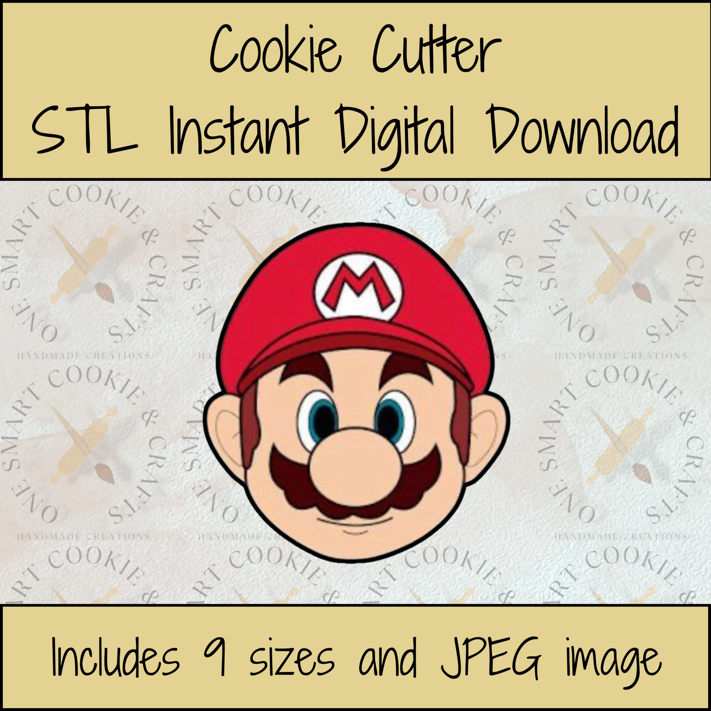 Videogame Cookie Cutter STL File