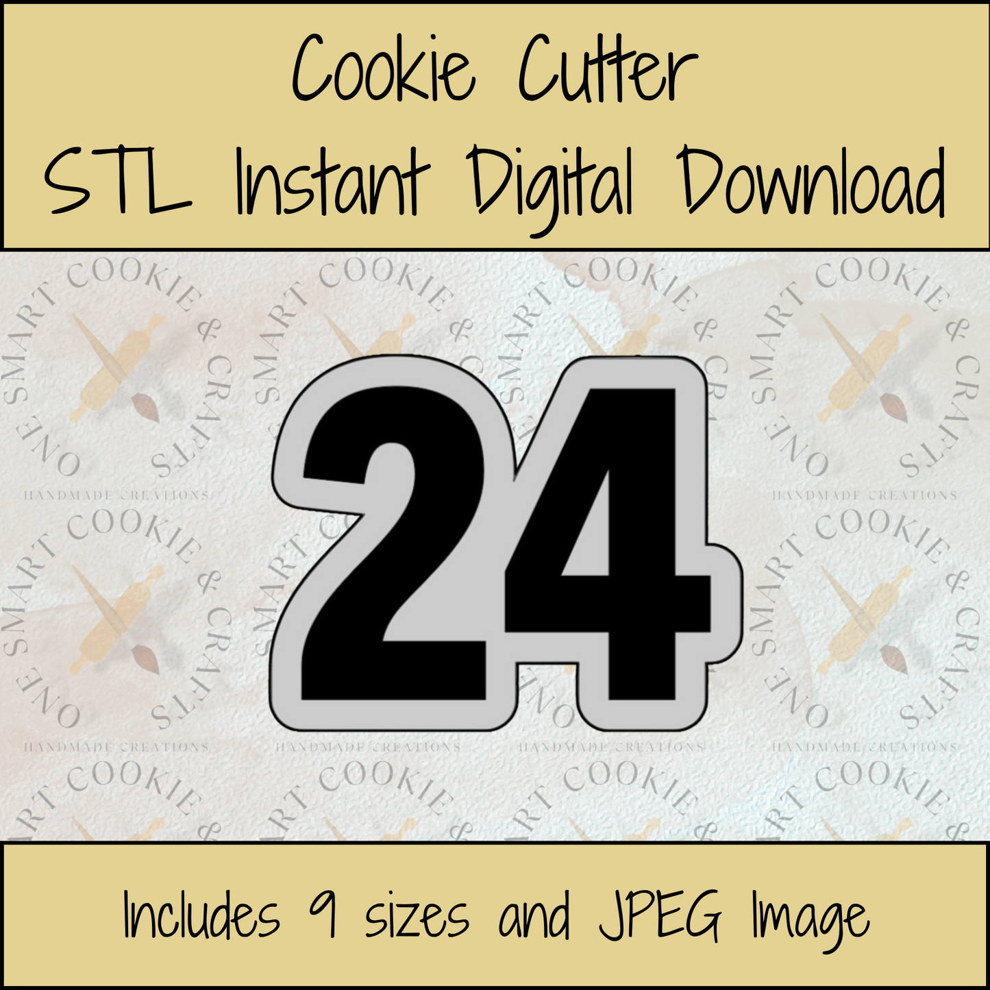 24 Cookie Cutter STL File