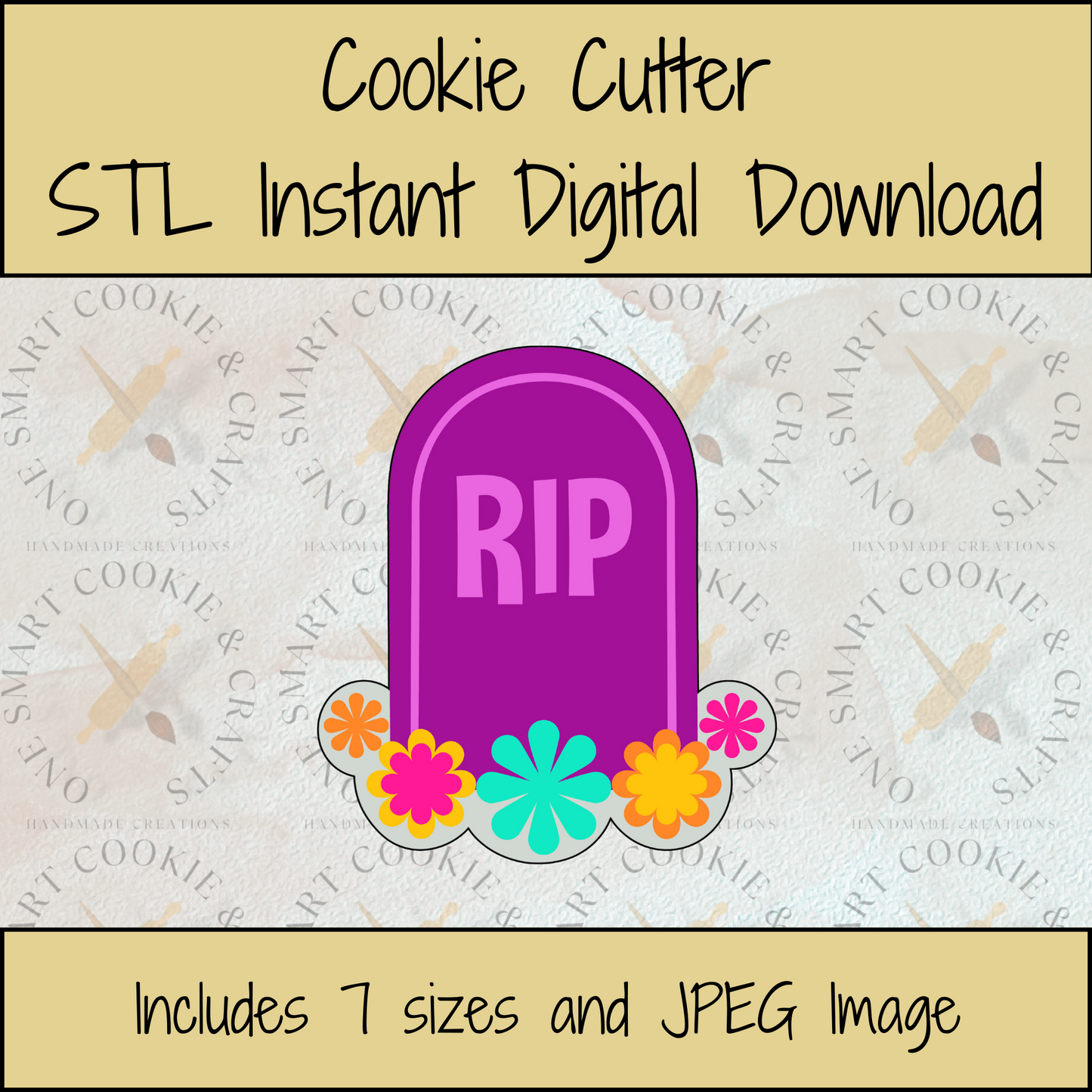 Gravestone Cookie Cutter STL File