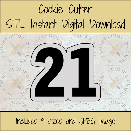 21 Cookie Cutter STL File