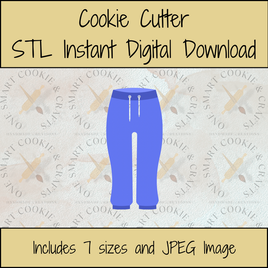 Sweatpants Cookie Cutter STL File