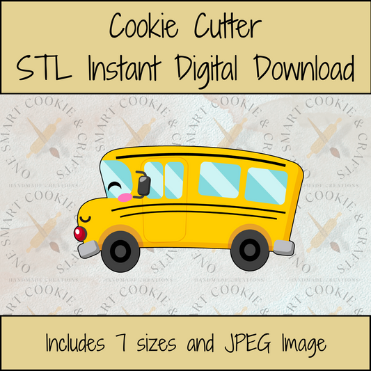 Bus Cookie Cutter STL File