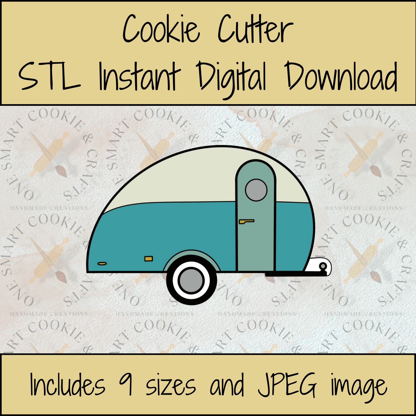 Camper Cookie Cutter STL File