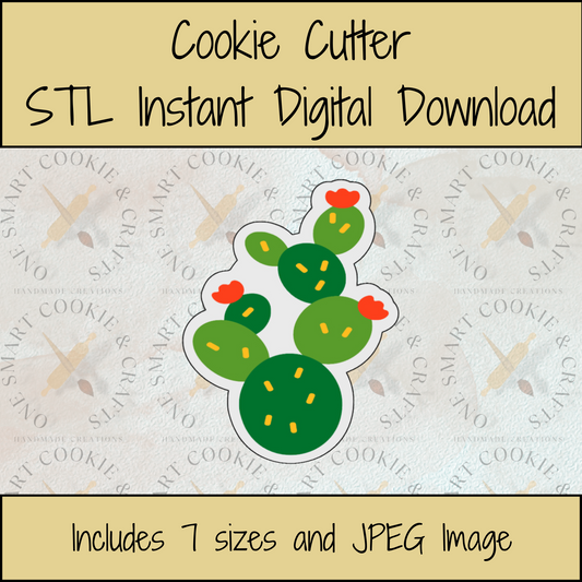 Cactus Cookie Cutter STL File