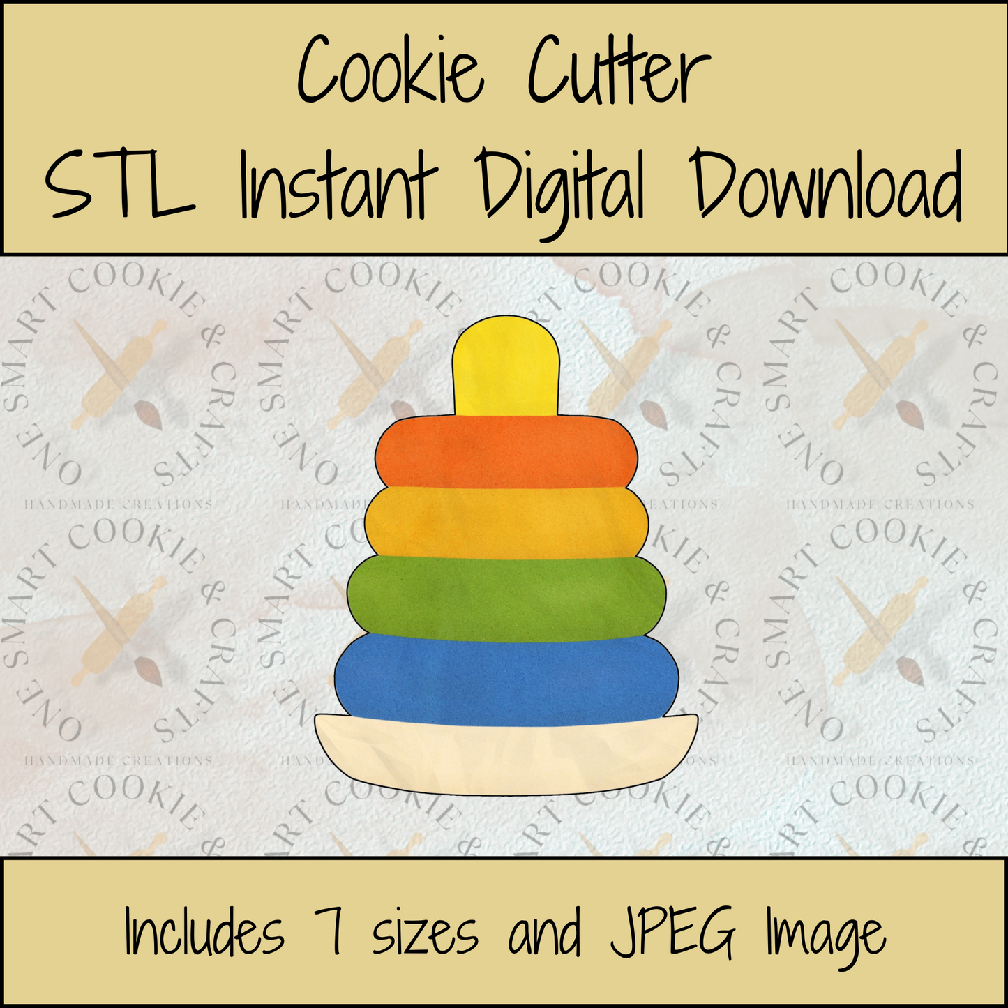 Baby Toy Cookie Cutter STL File