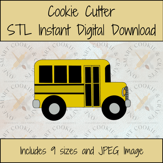 Bus Cookie Cutter STL File