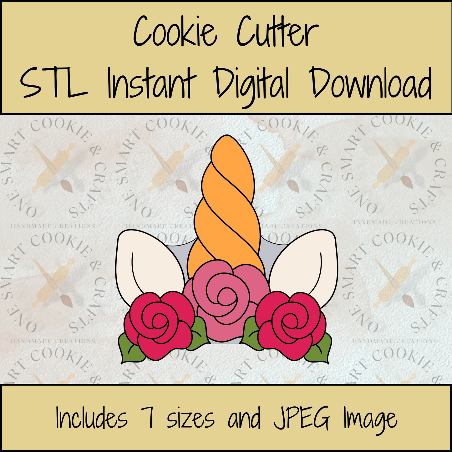 Unicorn Cookie Cutter STL File