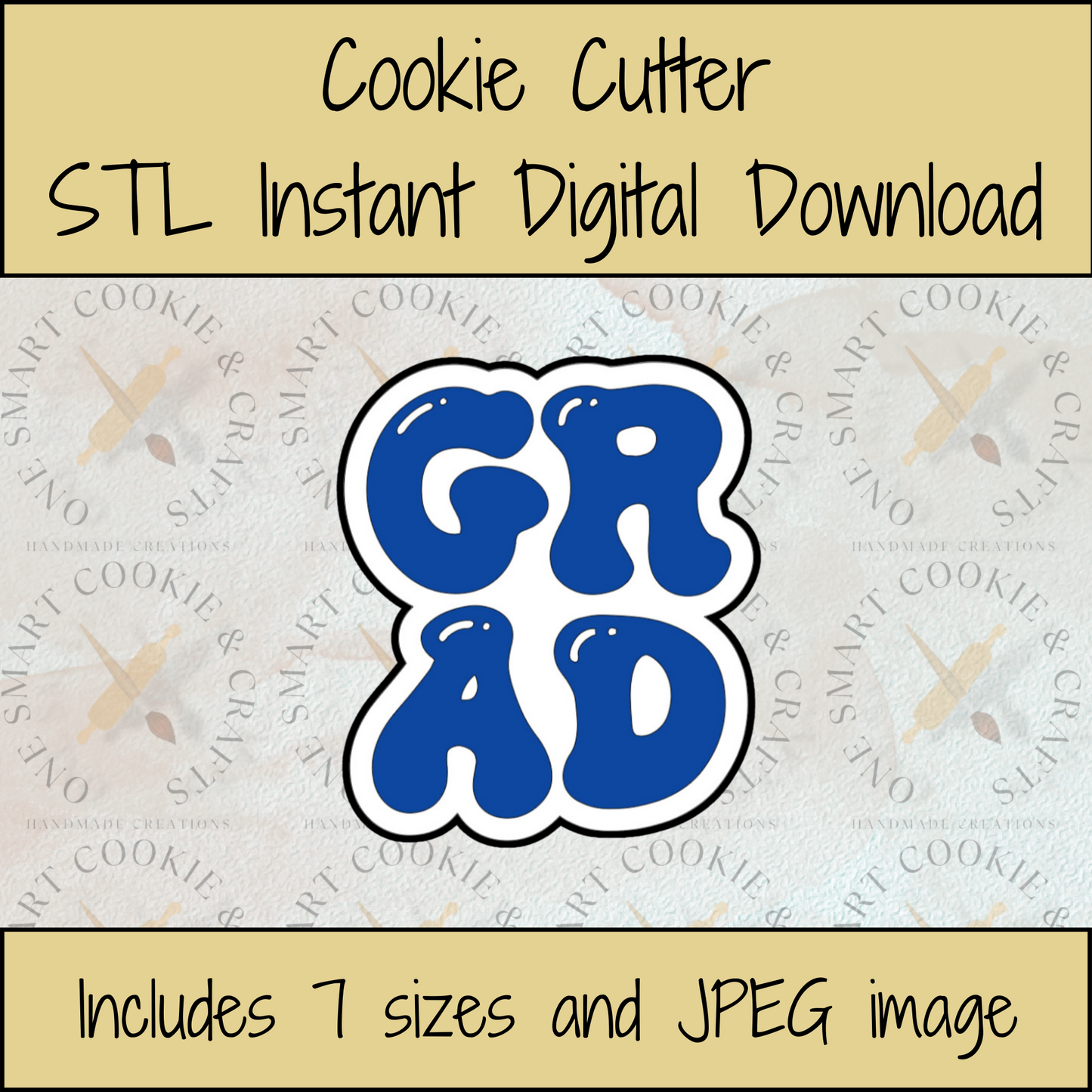 Graduation Cookie Cutter STL File