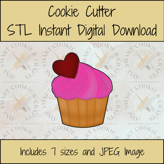 Cupcake Cookie Cutter STL File