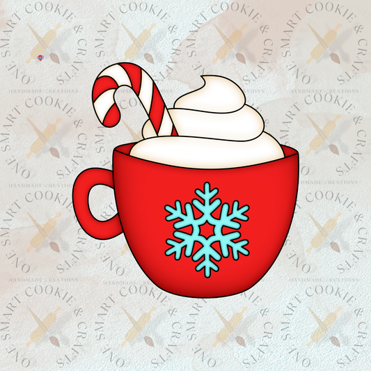 Peppermint Coffee Cup Cookie Cutter