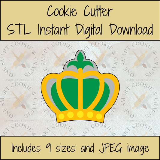 Crown Cookie Cutter STL File