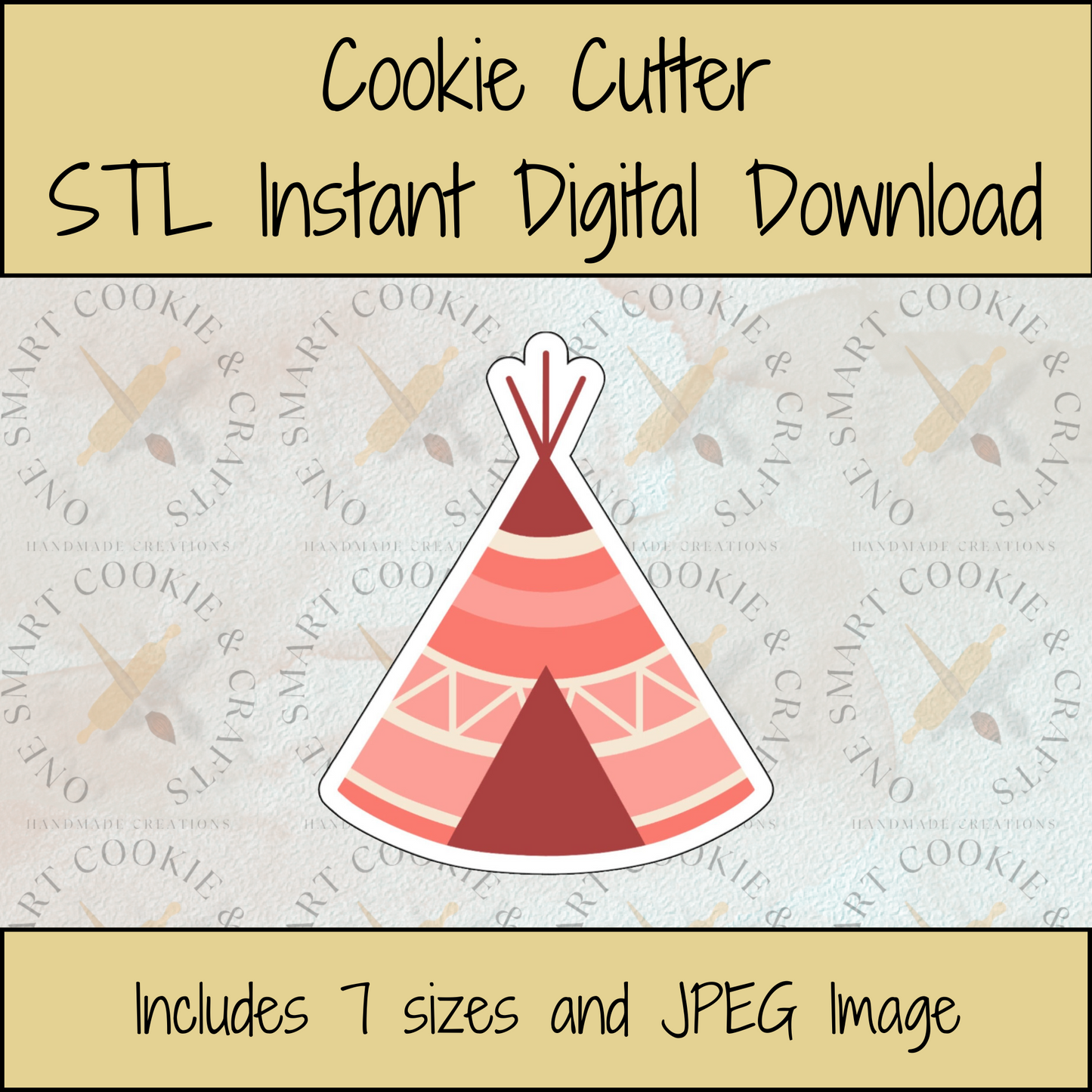 Teepee Cookie Cutter STL File