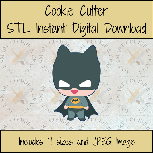 Bat Hero Cookie Cutter STL File