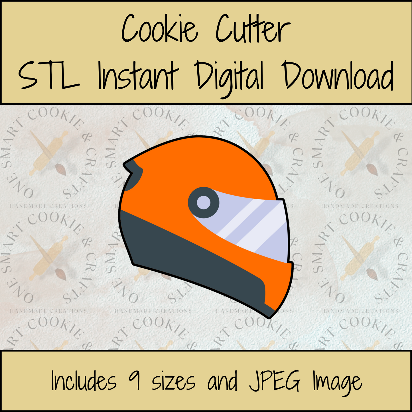 Helmet Cookie Cutter STL File