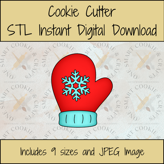 Mitten Cookie Cutter STL File