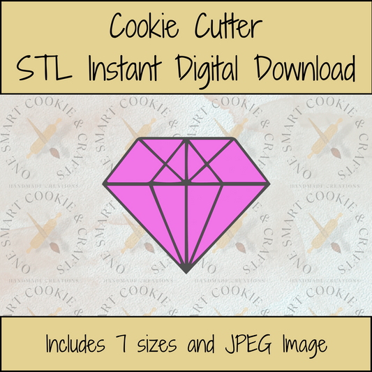 Diamond Cookie Cutter STL File