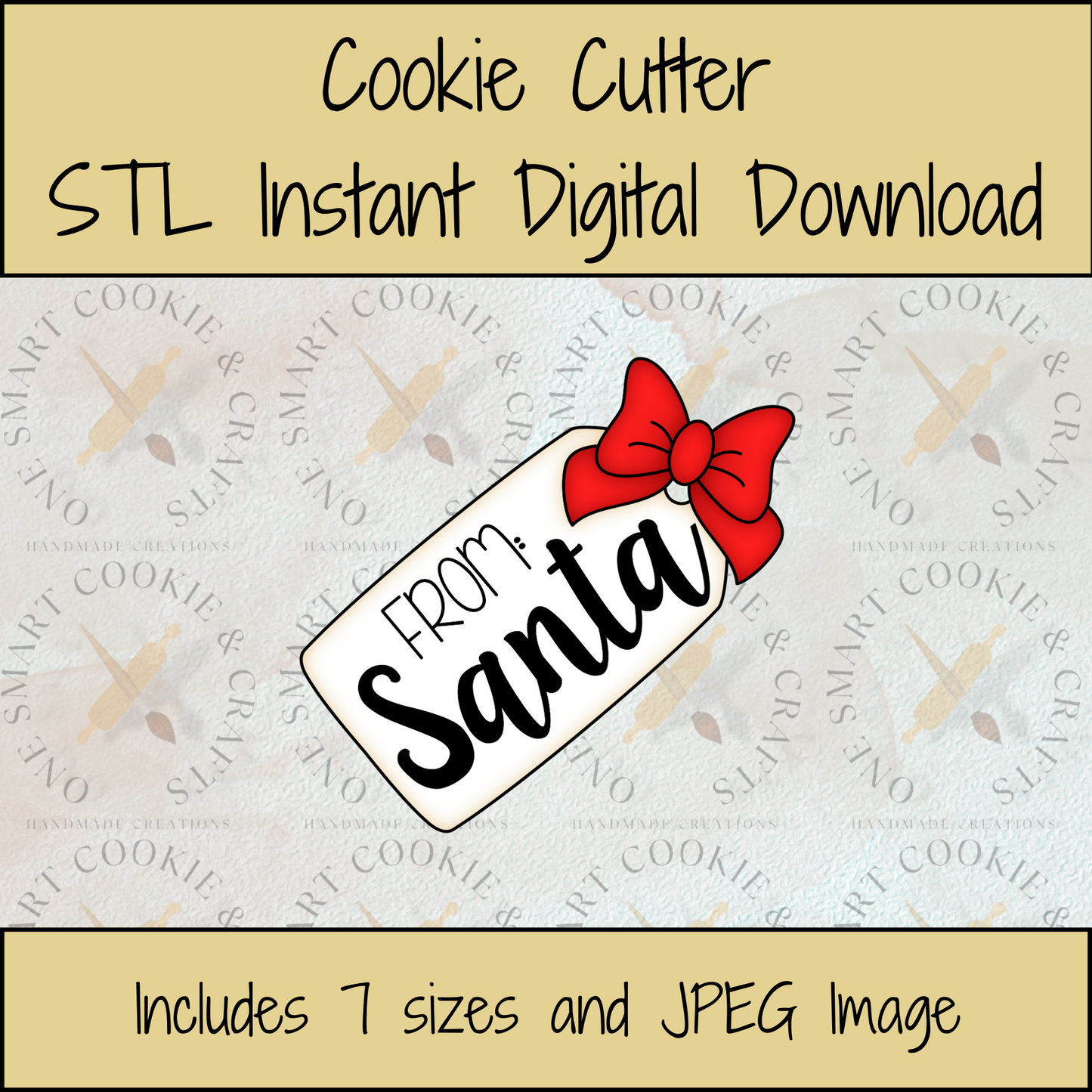 Santa Cookie Cutter STL File