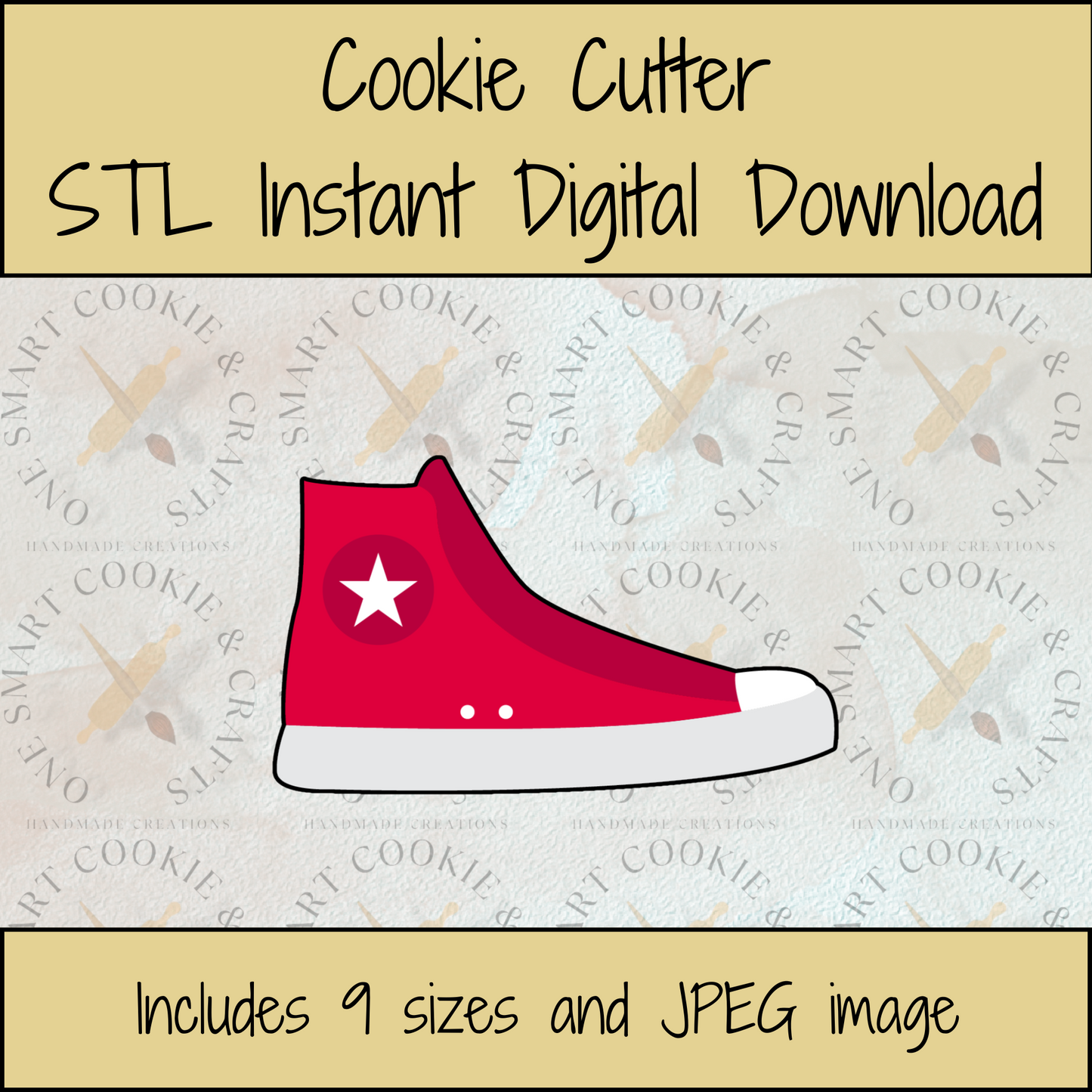 Shoe Cookie Cutter STL File