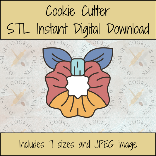 Scrunchie Cookie Cutter STL File