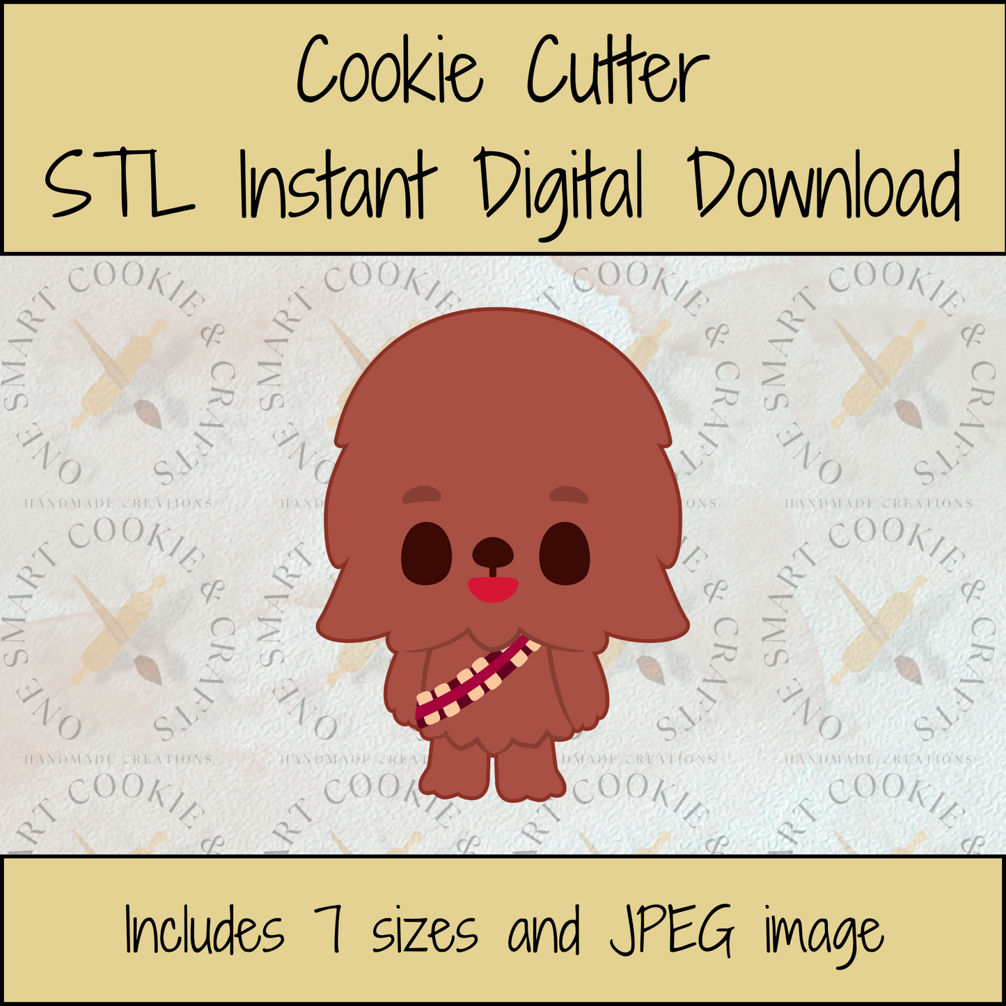 Fuzzy Guy Cookie Cutter STL File