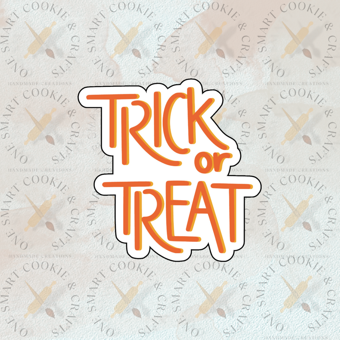 Trick or Treat Plaque Cookie Cutter