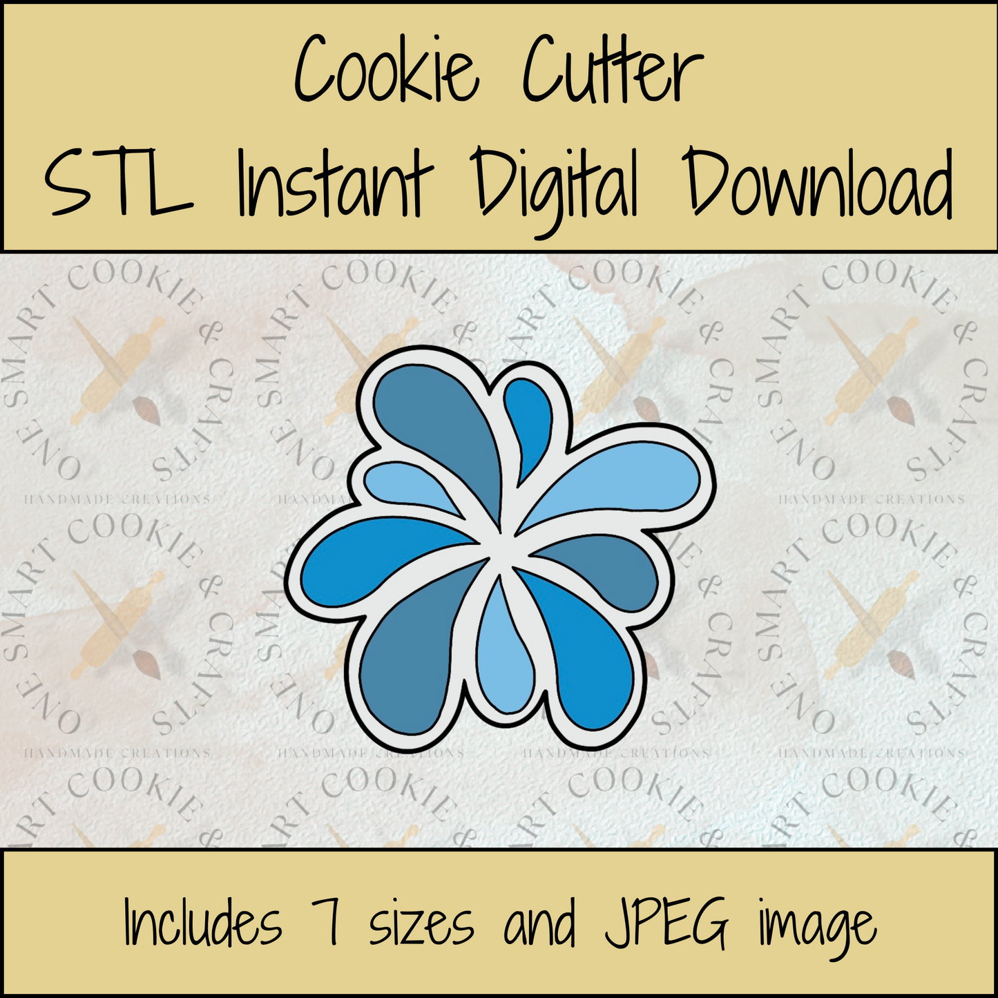 Splash Cookie Cutter STL File