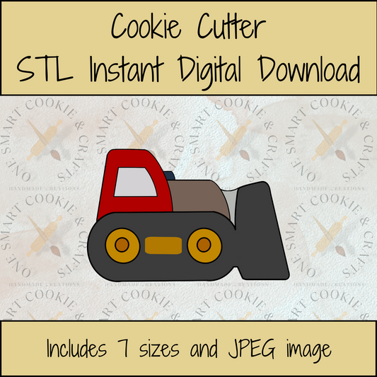 Bulldozer Cookie Cutter STL