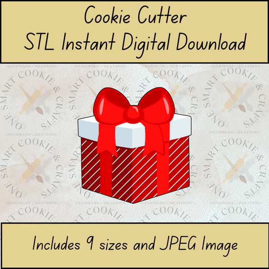 Present Cookie Cutter STL File