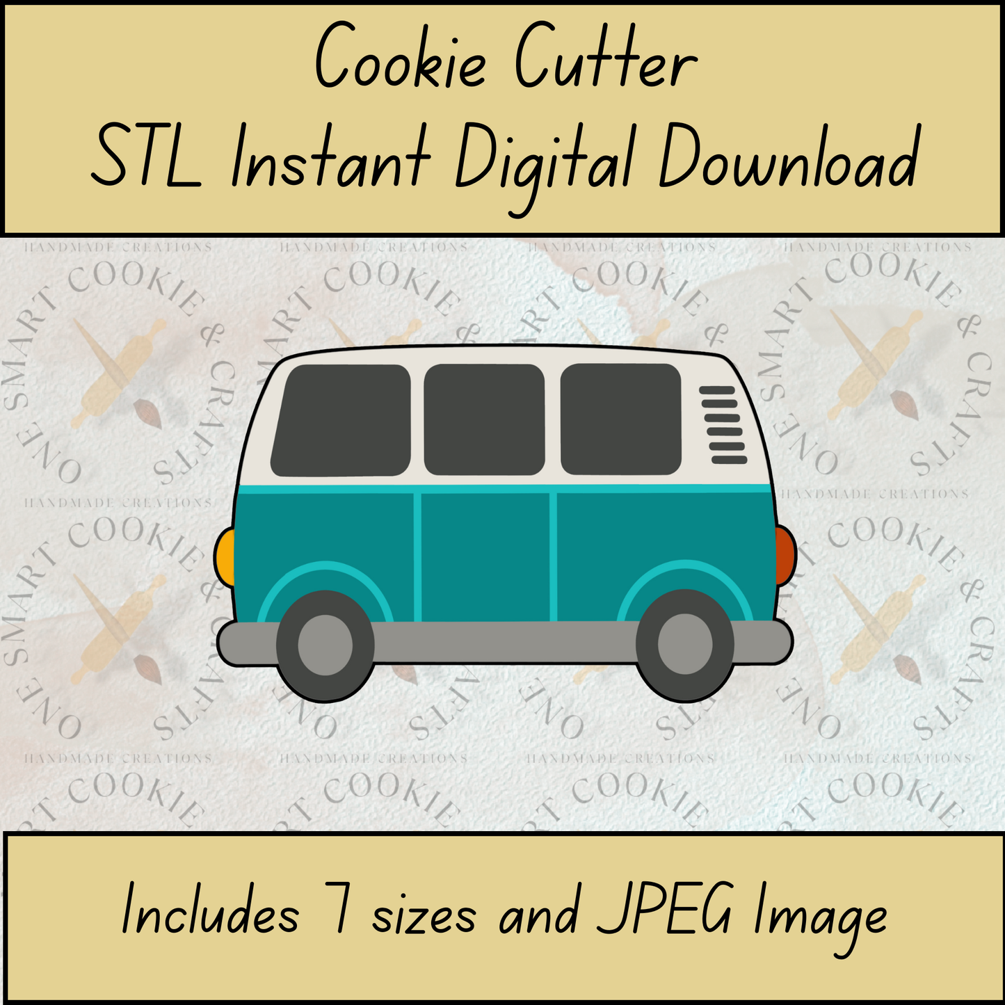 Van Cookie Cutter STL File