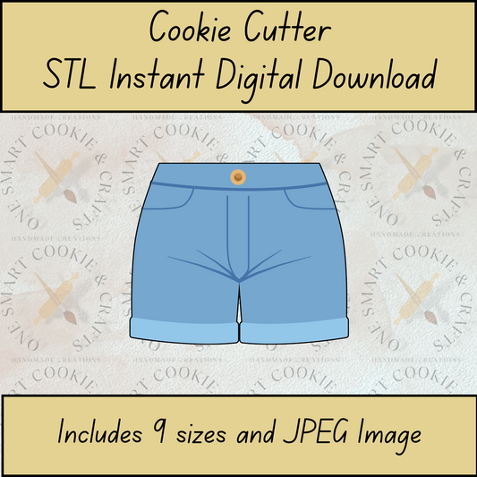 Shorts Cookie Cutter STL File
