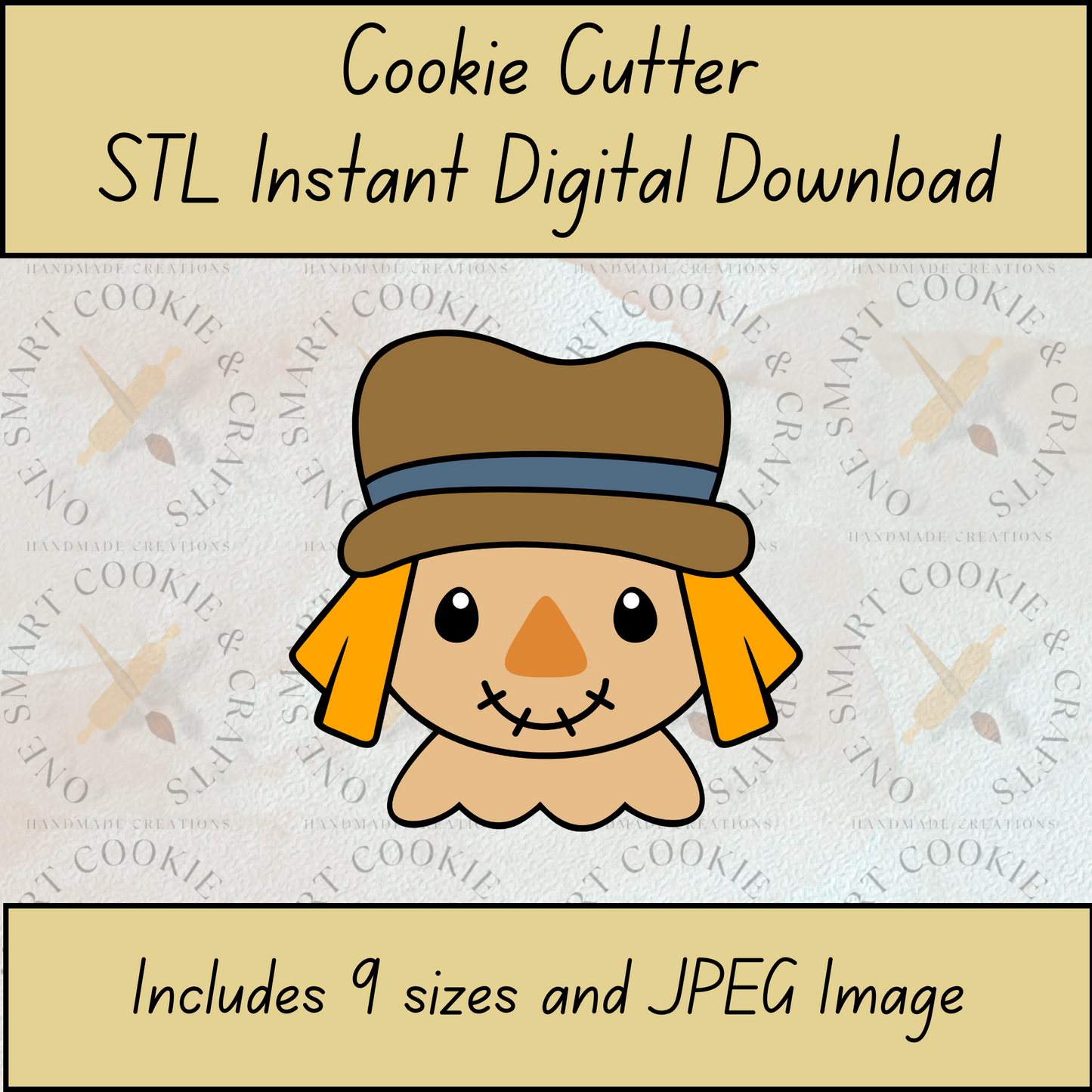 Scarecrow Cookie Cutter STL File