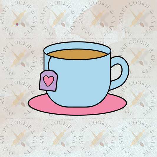 Cortador de galletas de taza de té