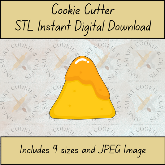 Nacho Chip Cookie Cutter STL File