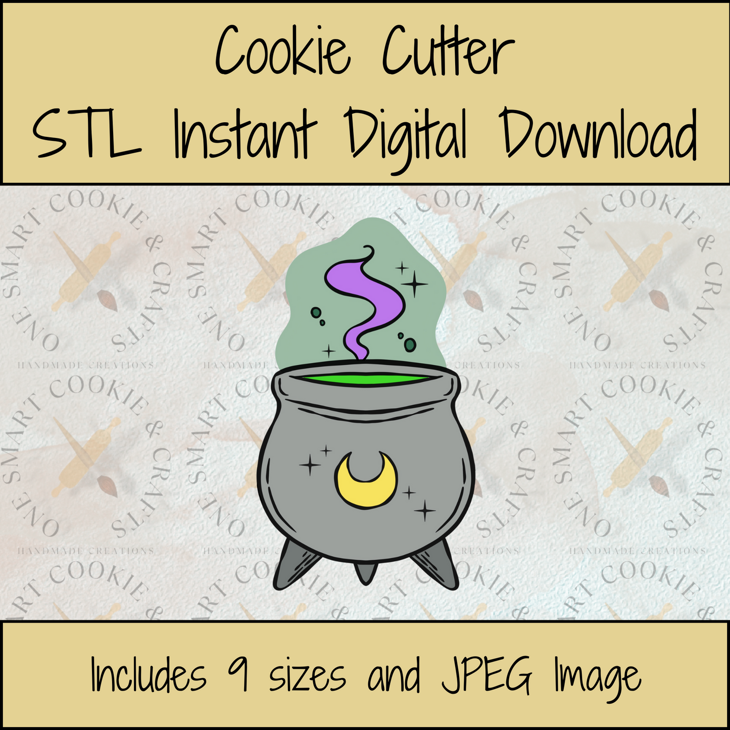 Cauldron Cookie Cutter STL File