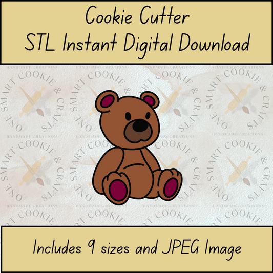 Bear Cookie Cutter STL File