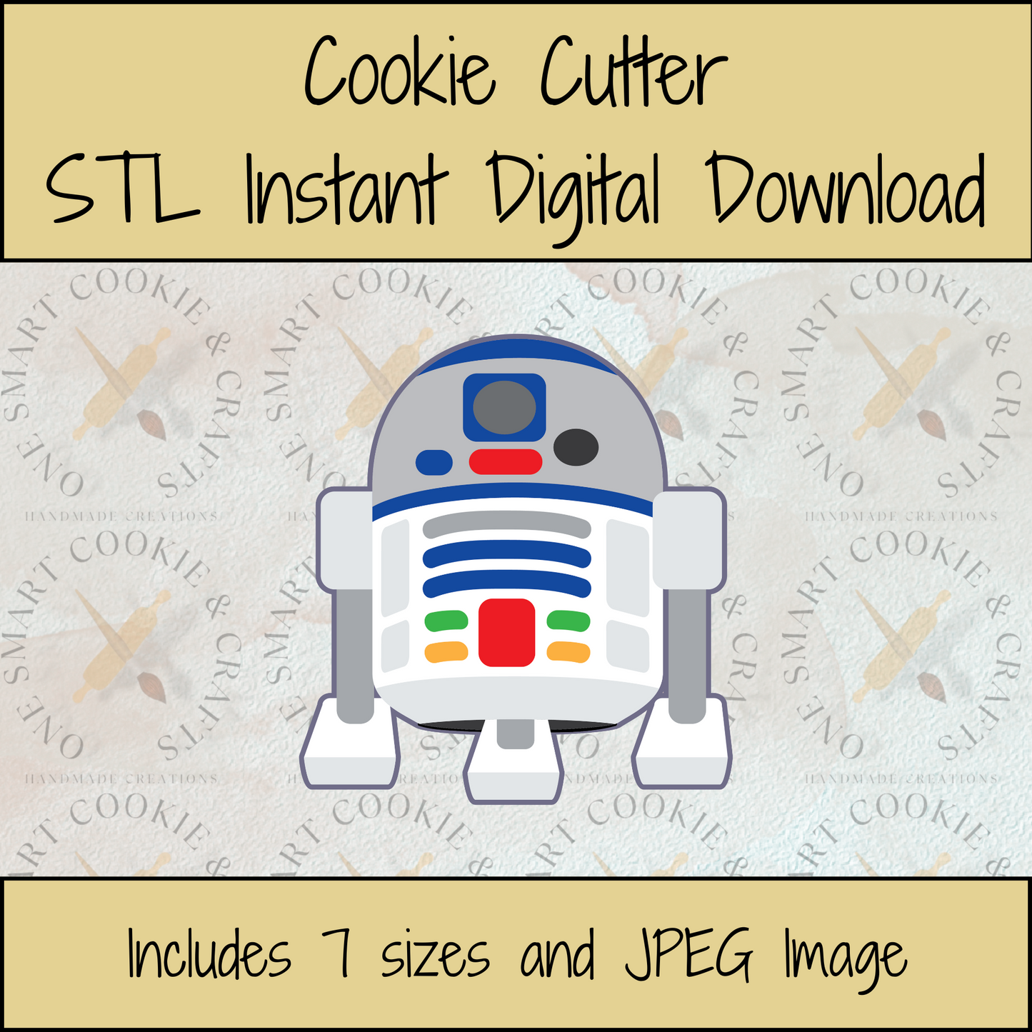 Space Robot Cookie Cutter STL File