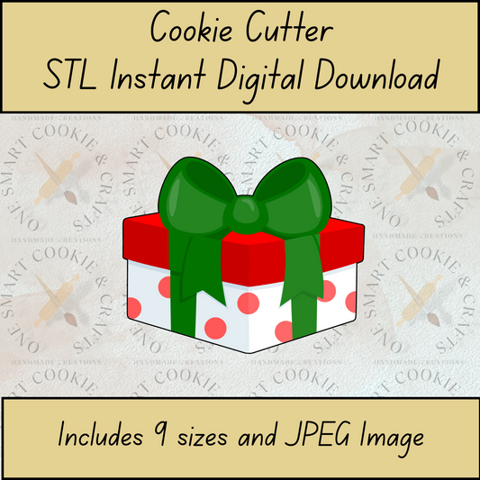 Present Cookie Cutter STL File