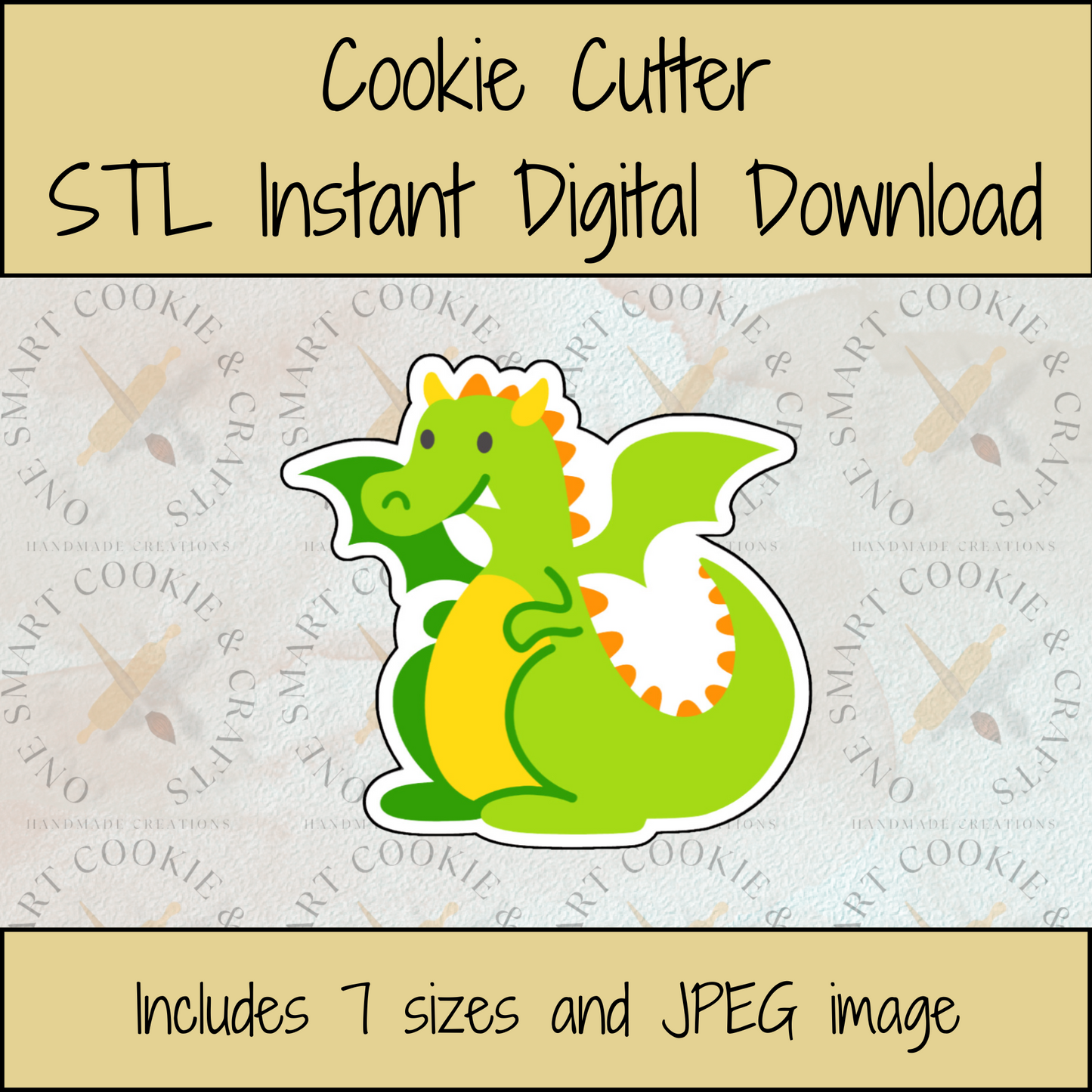 Dragon Cookie Cutter STL File