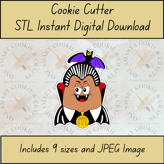 Dracula Cookie Cutter STL File