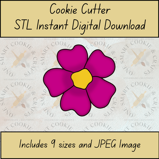 Flower Cookie Cutter STL File